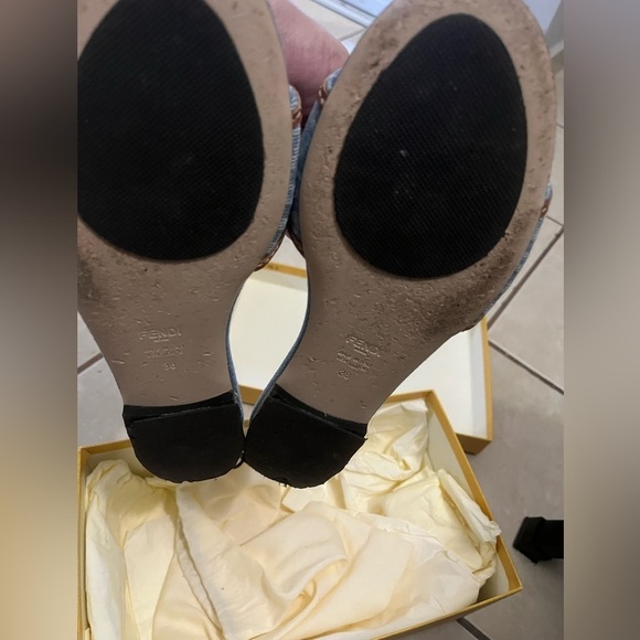 Denim Fendi Sandals - Picture 5 of 9